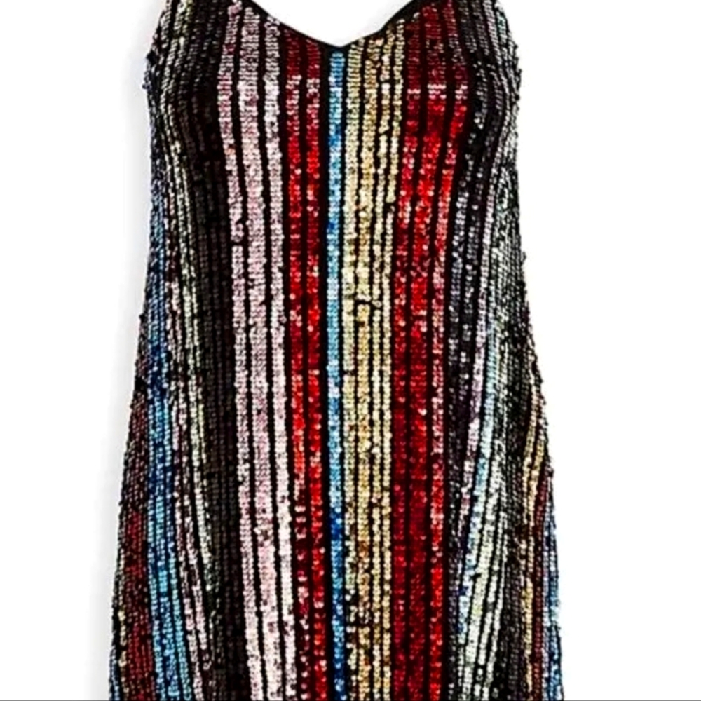 Torrid 2 multicolored sequin dress